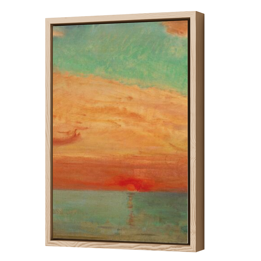 Thumbnail for Canvas - Wood Grain Floating Frame
