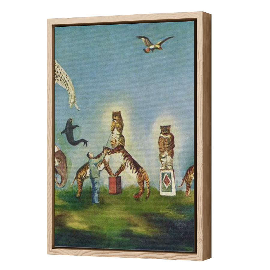 Thumbnail for Canvas - Wood Grain Floating Frame