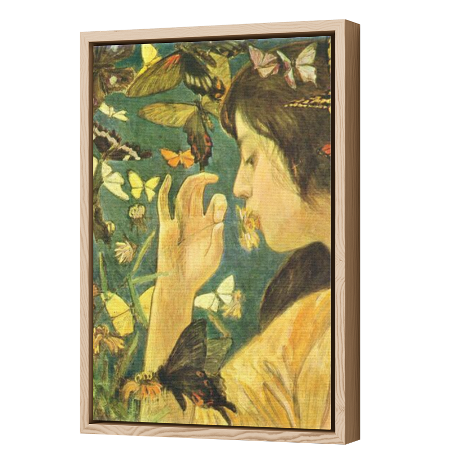 Thumbnail for Canvas - Wood Grain Floating Frame