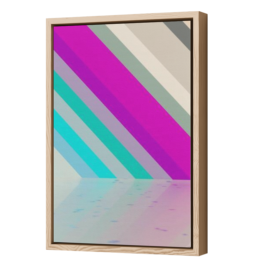 Thumbnail for Canvas - Wood Grain Floating Frame