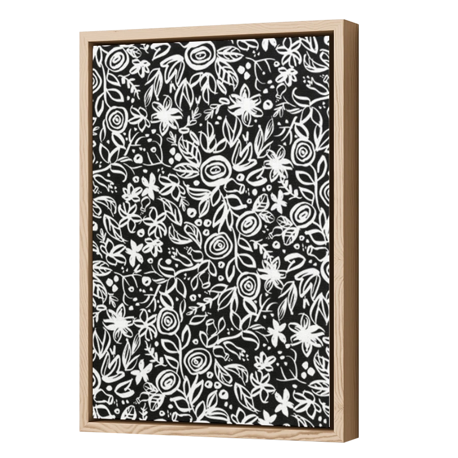 Thumbnail for Canvas - Wood Grain Floating Frame