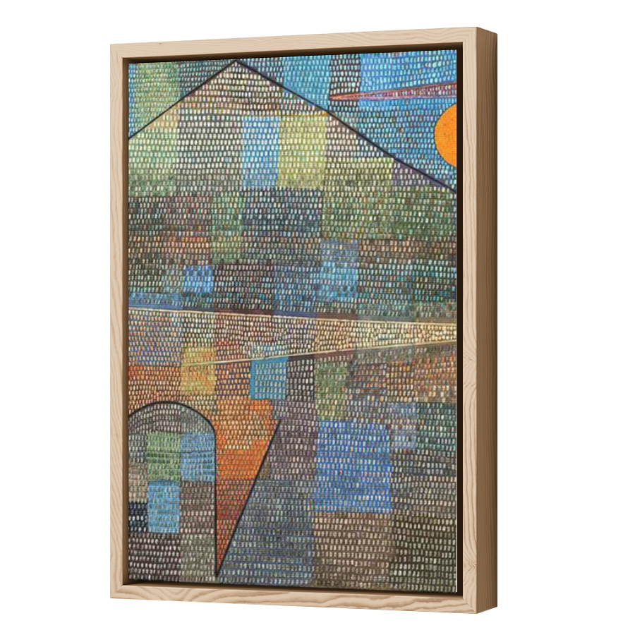 Thumbnail for Canvas - Wood Grain Floating Frame