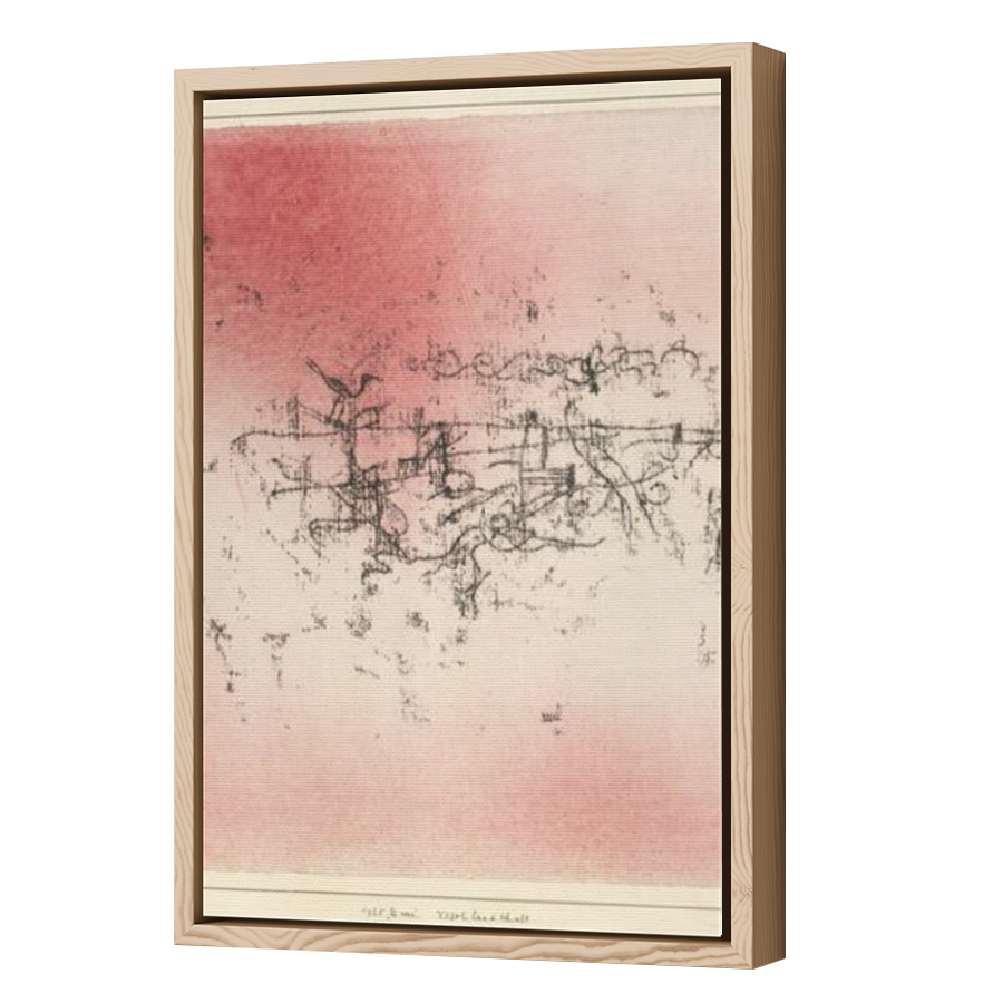 Thumbnail for Canvas - Wood Grain Floating Frame