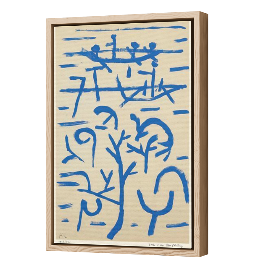 Thumbnail for Canvas - Wood Grain Floating Frame