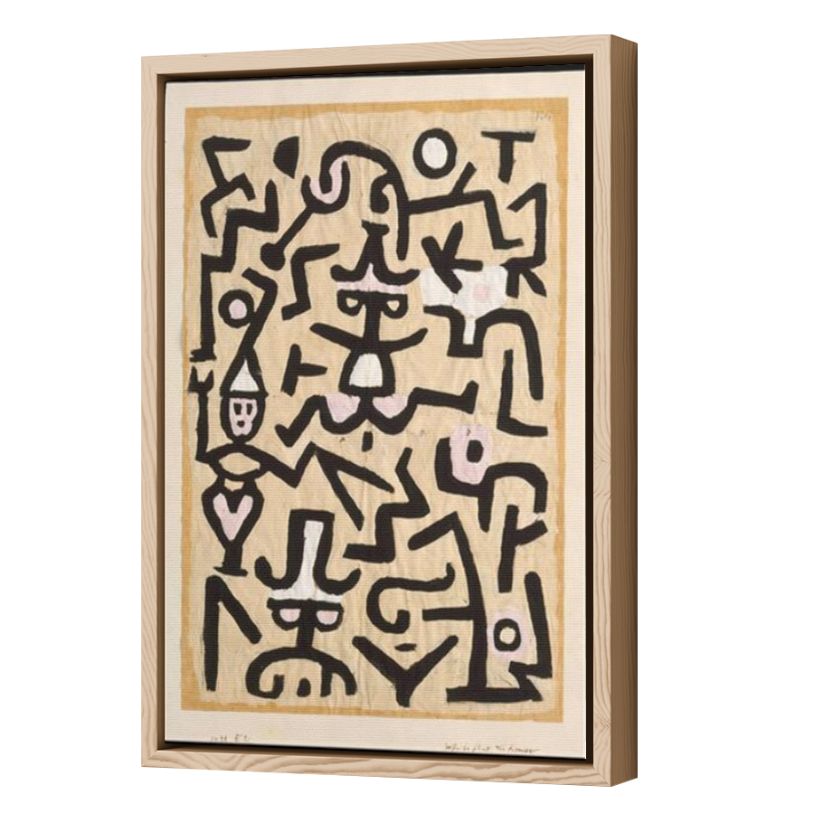 Thumbnail for Canvas - Wood Grain Floating Frame