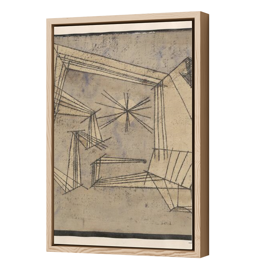 Thumbnail for Canvas - Wood Grain Floating Frame