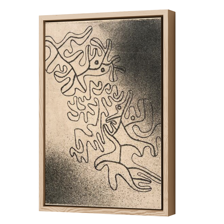 Thumbnail for Canvas - Wood Grain Floating Frame