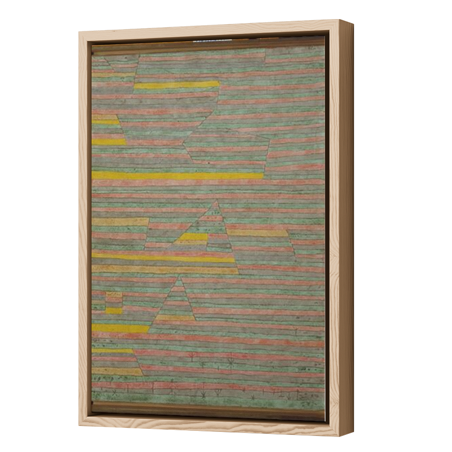 Thumbnail for Canvas - Wood Grain Floating Frame