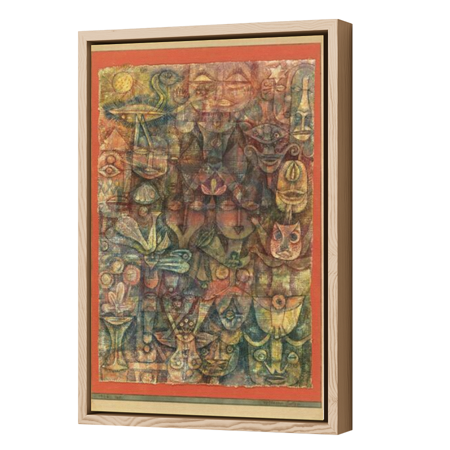 Thumbnail for Canvas - Wood Grain Floating Frame
