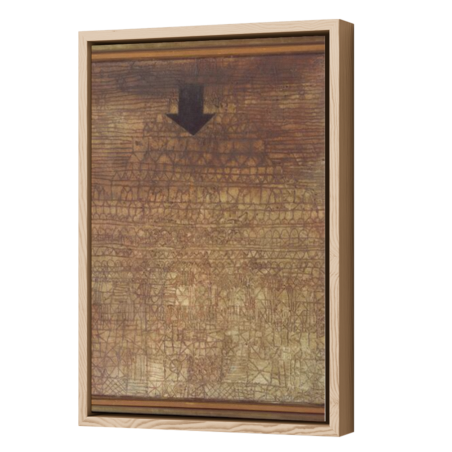 Thumbnail for Canvas - Wood Grain Floating Frame