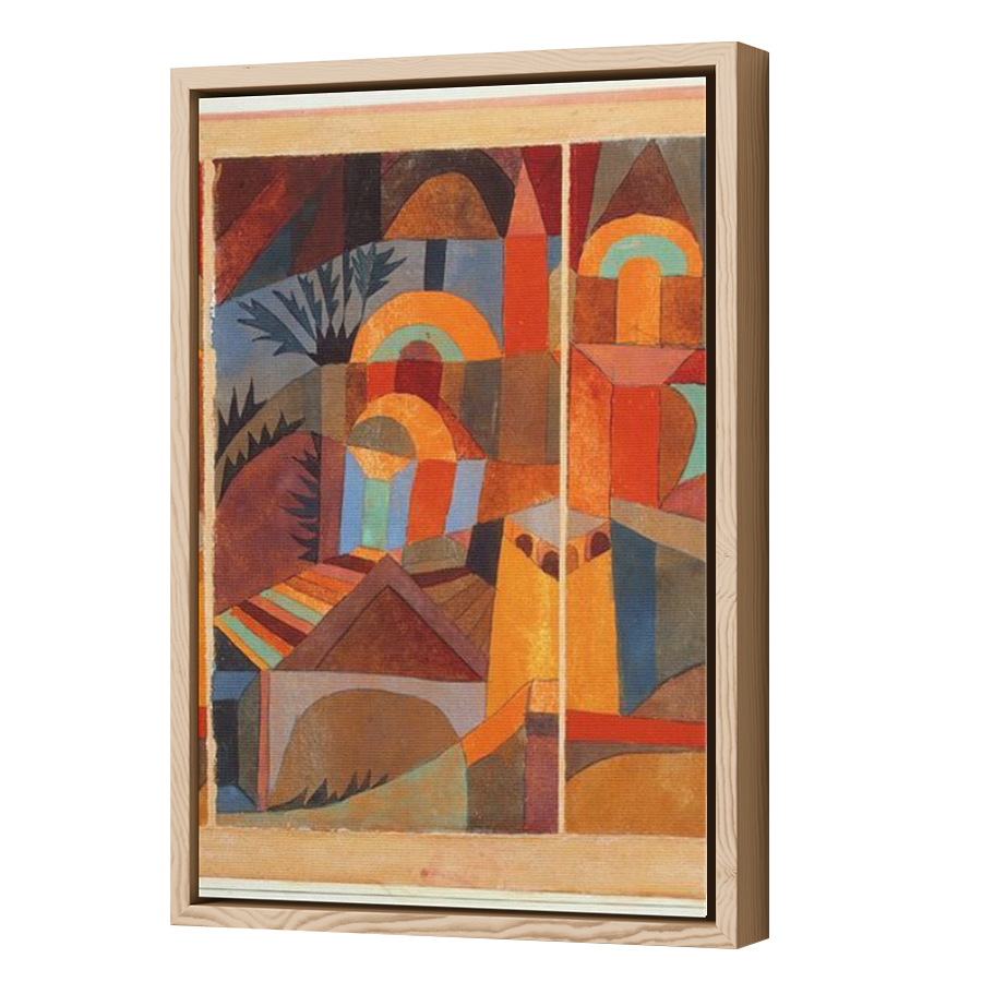 Thumbnail for Canvas - Wood Grain Floating Frame