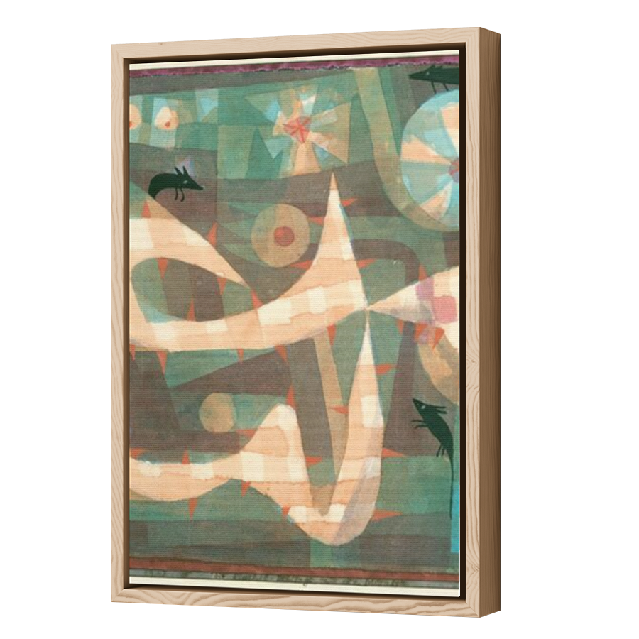 Thumbnail for Canvas - Wood Grain Floating Frame