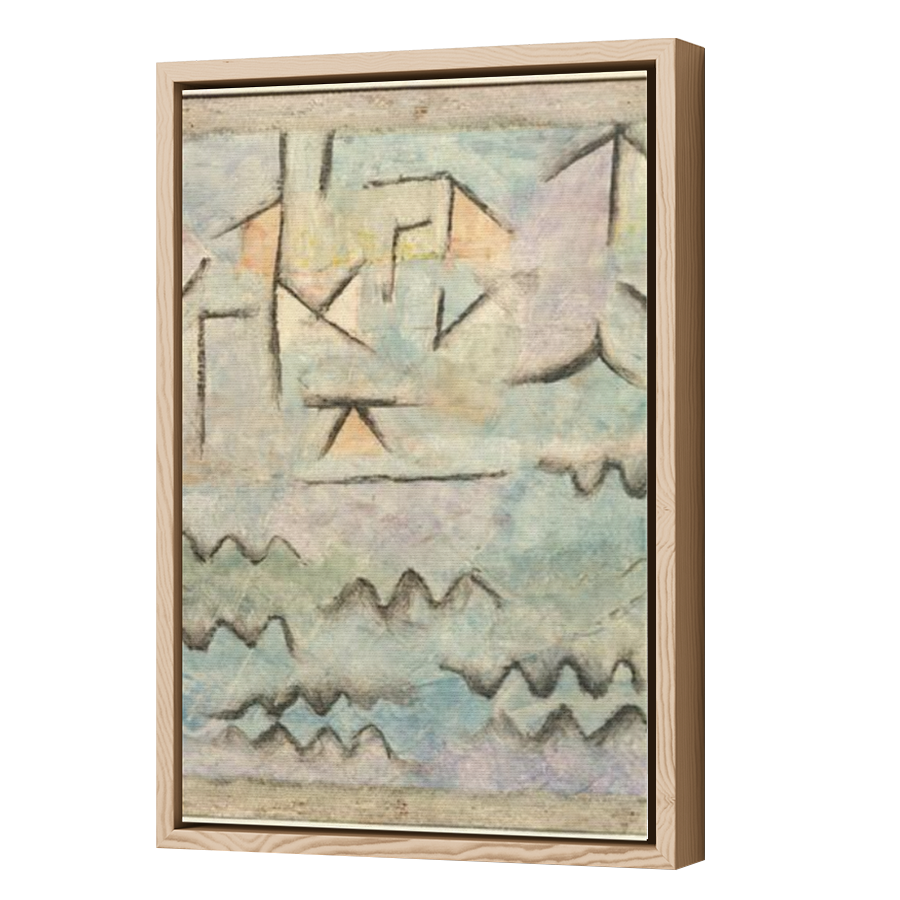 Thumbnail for Canvas - Wood Grain Floating Frame
