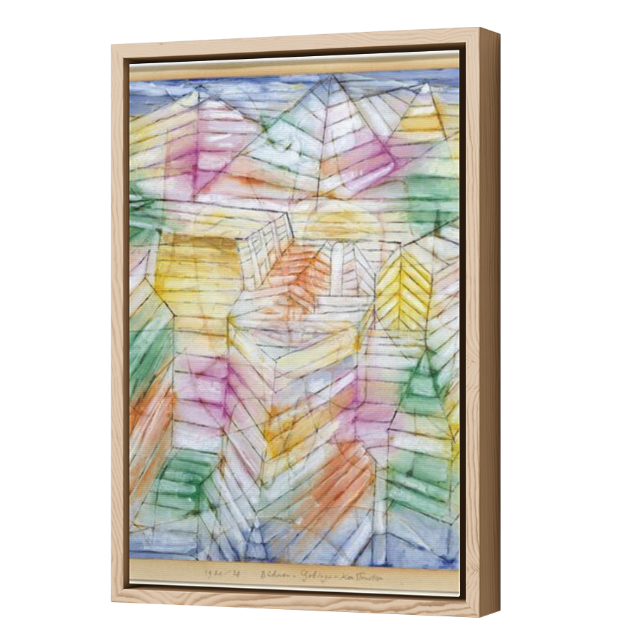 Thumbnail for Canvas - Wood Grain Floating Frame