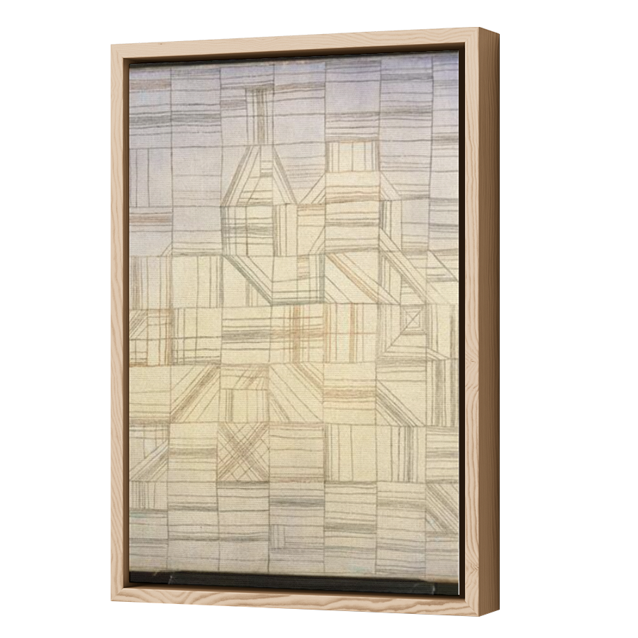 Thumbnail for Canvas - Wood Grain Floating Frame