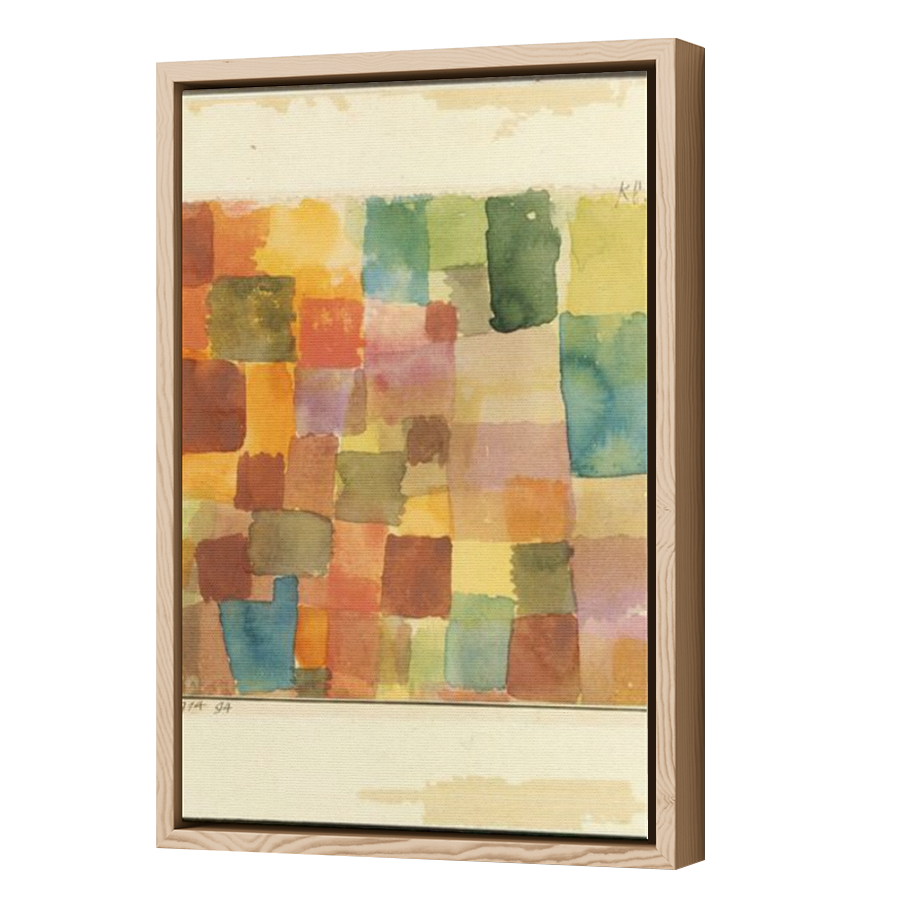 Thumbnail for Canvas - Wood Grain Floating Frame