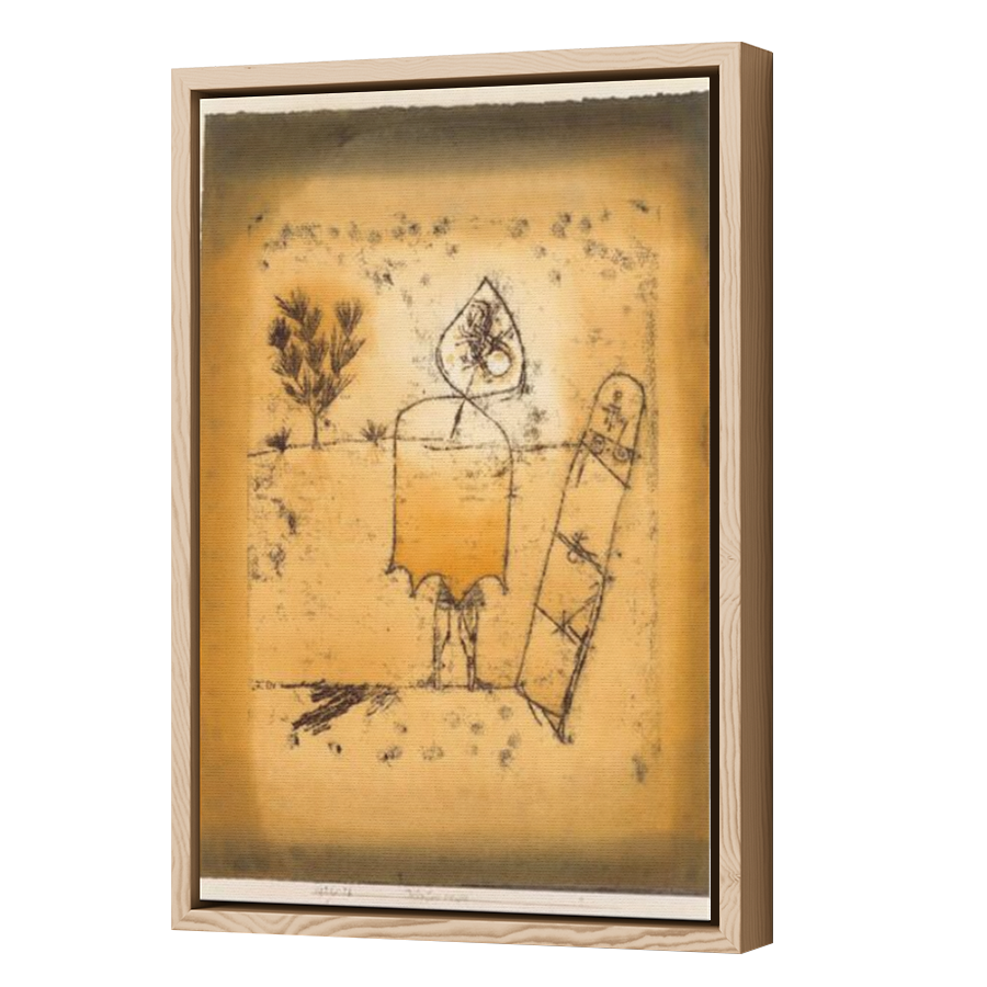 Thumbnail for Canvas - Wood Grain Floating Frame