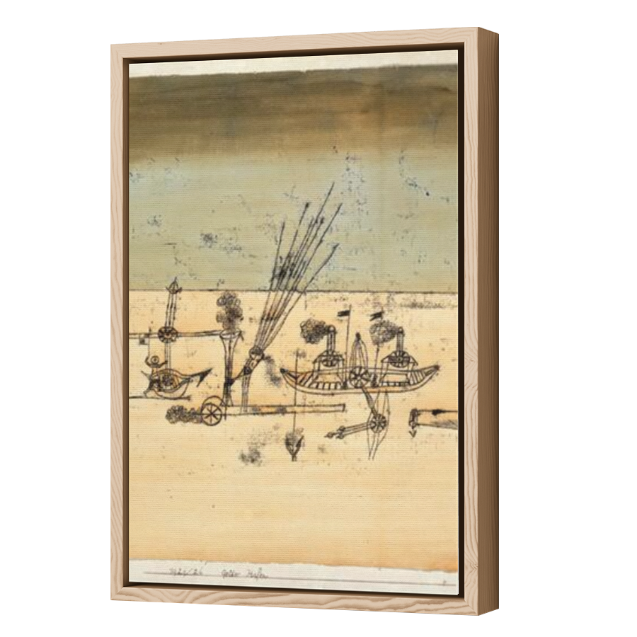 Thumbnail for Canvas - Wood Grain Floating Frame
