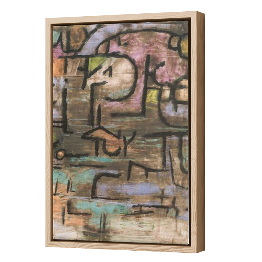 Thumbnail for Canvas - Wood Grain Floating Frame