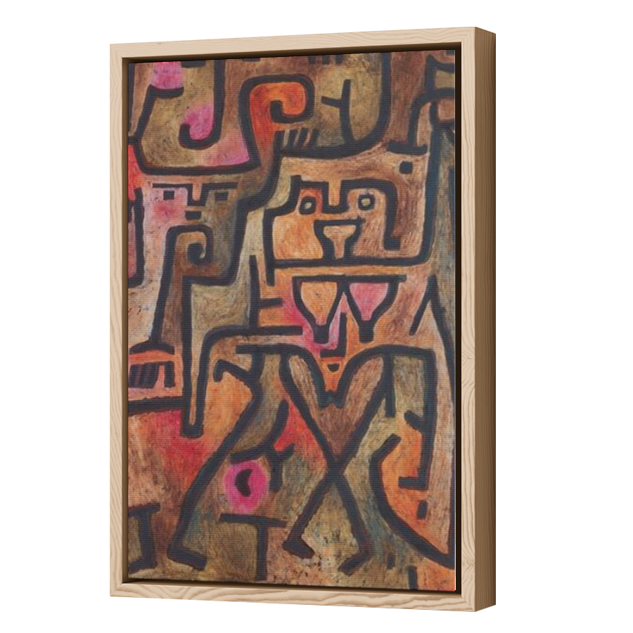Thumbnail for Canvas - Wood Grain Floating Frame