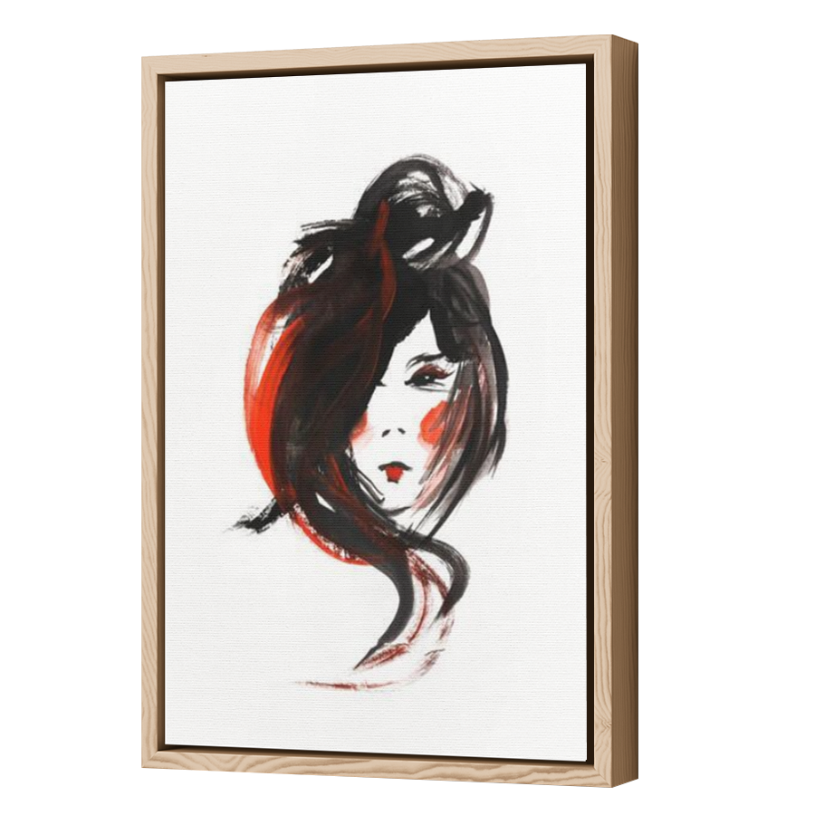Thumbnail for Canvas - Wood Grain Floating Frame