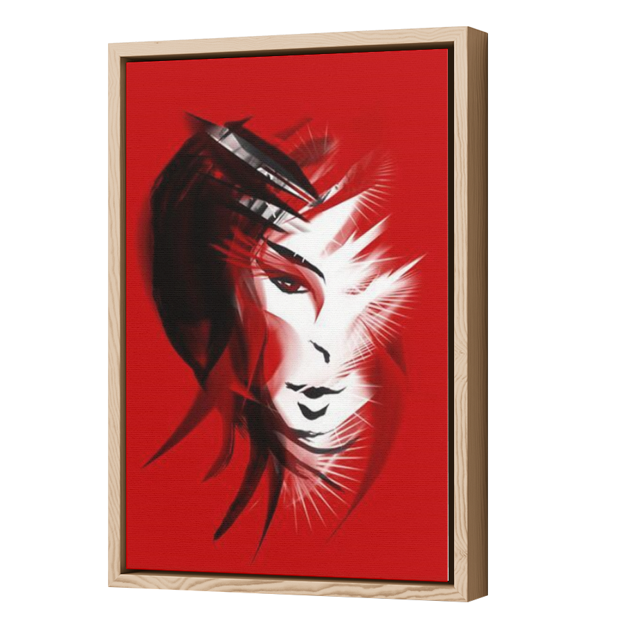 Thumbnail for Canvas - Wood Grain Floating Frame