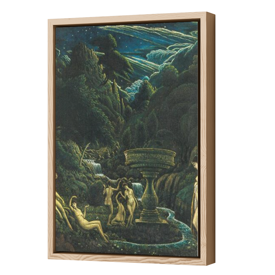 Thumbnail for Canvas - Wood Grain Floating Frame