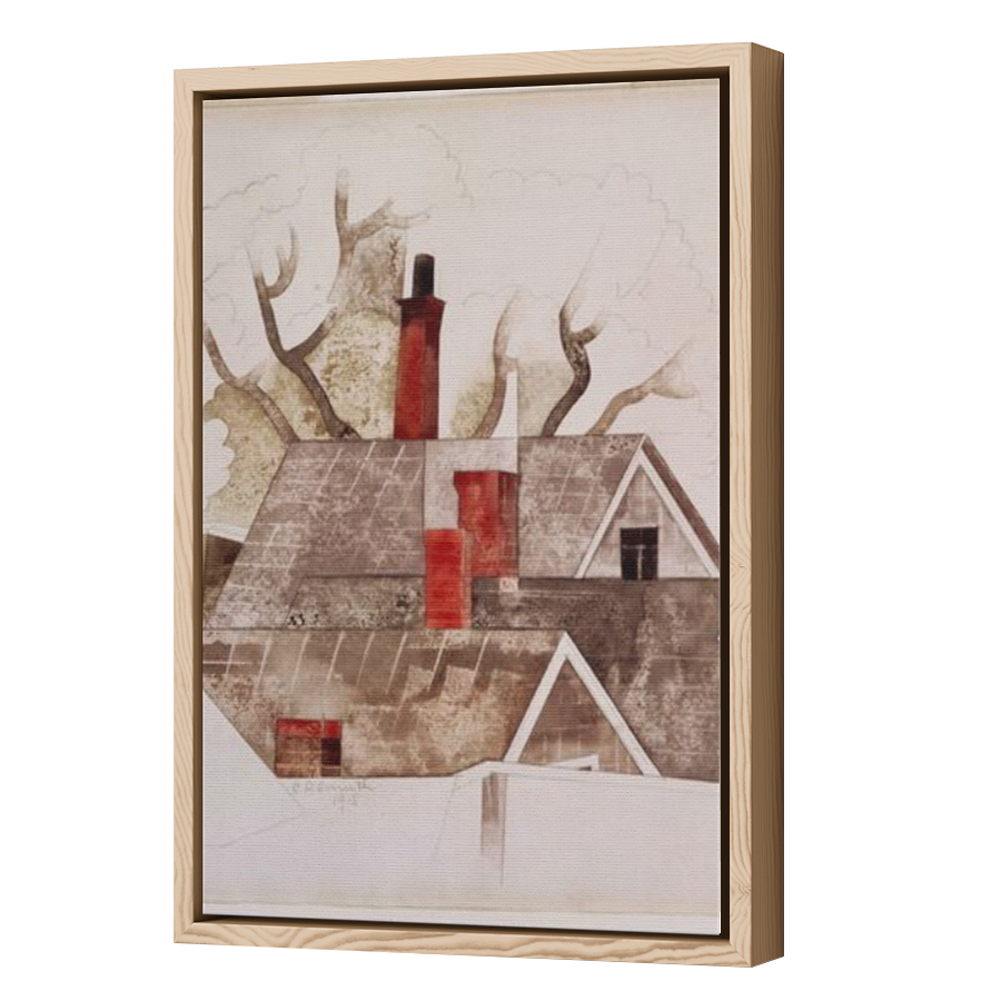 Thumbnail for Canvas - Wood Grain Floating Frame