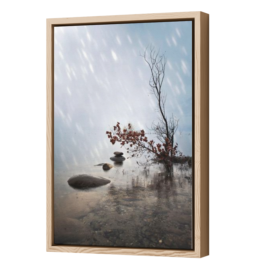 Thumbnail for Canvas - Wood Grain Floating Frame