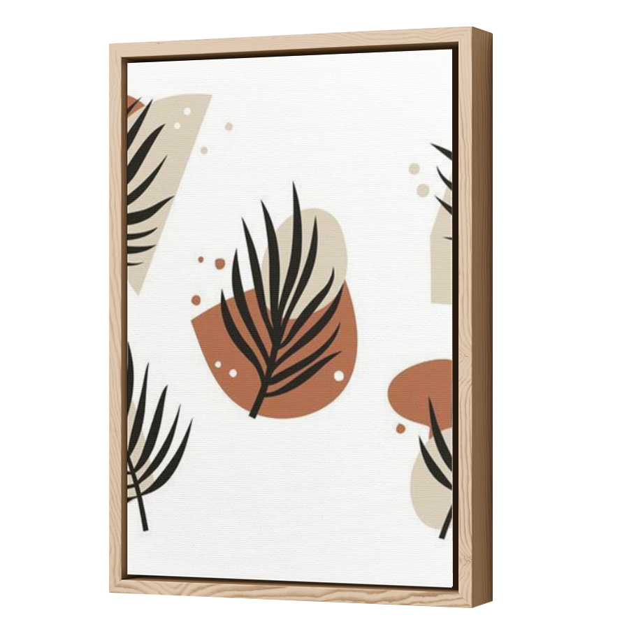 Thumbnail for Canvas - Wood Grain Floating Frame