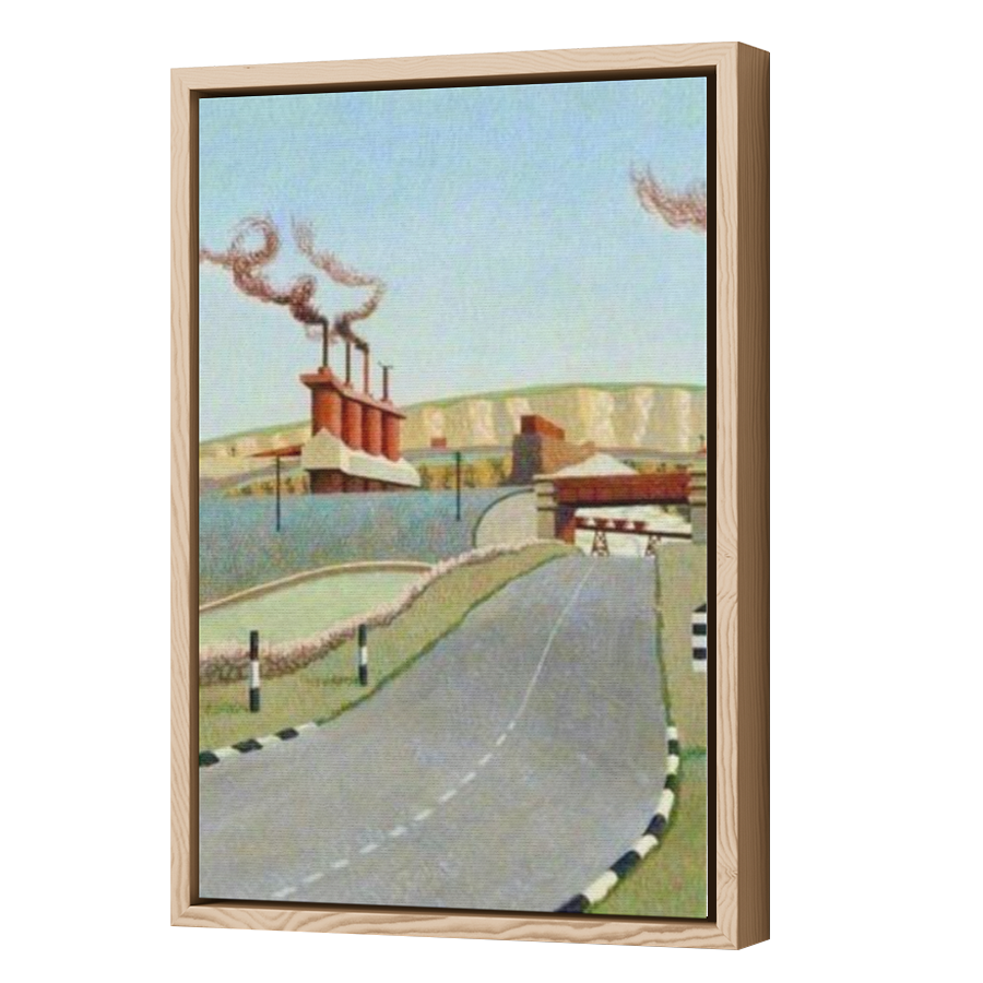 Thumbnail for Canvas - Wood Grain Floating Frame