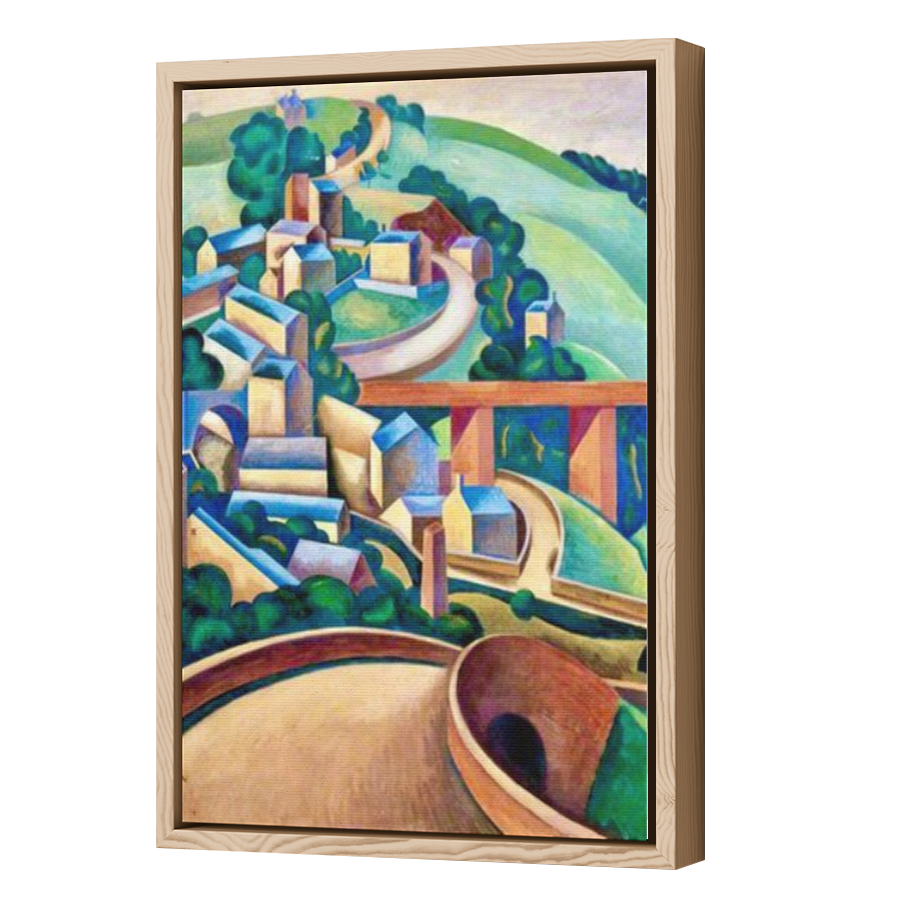 Thumbnail for Canvas - Wood Grain Floating Frame
