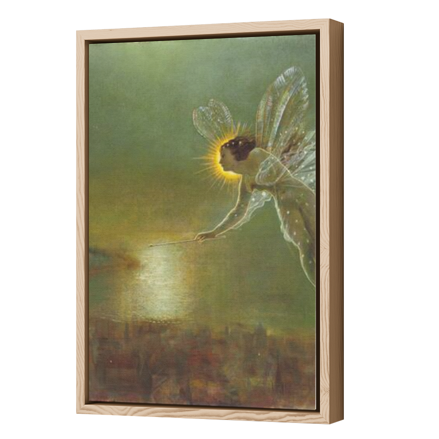 Thumbnail for Canvas - Wood Grain Floating Frame