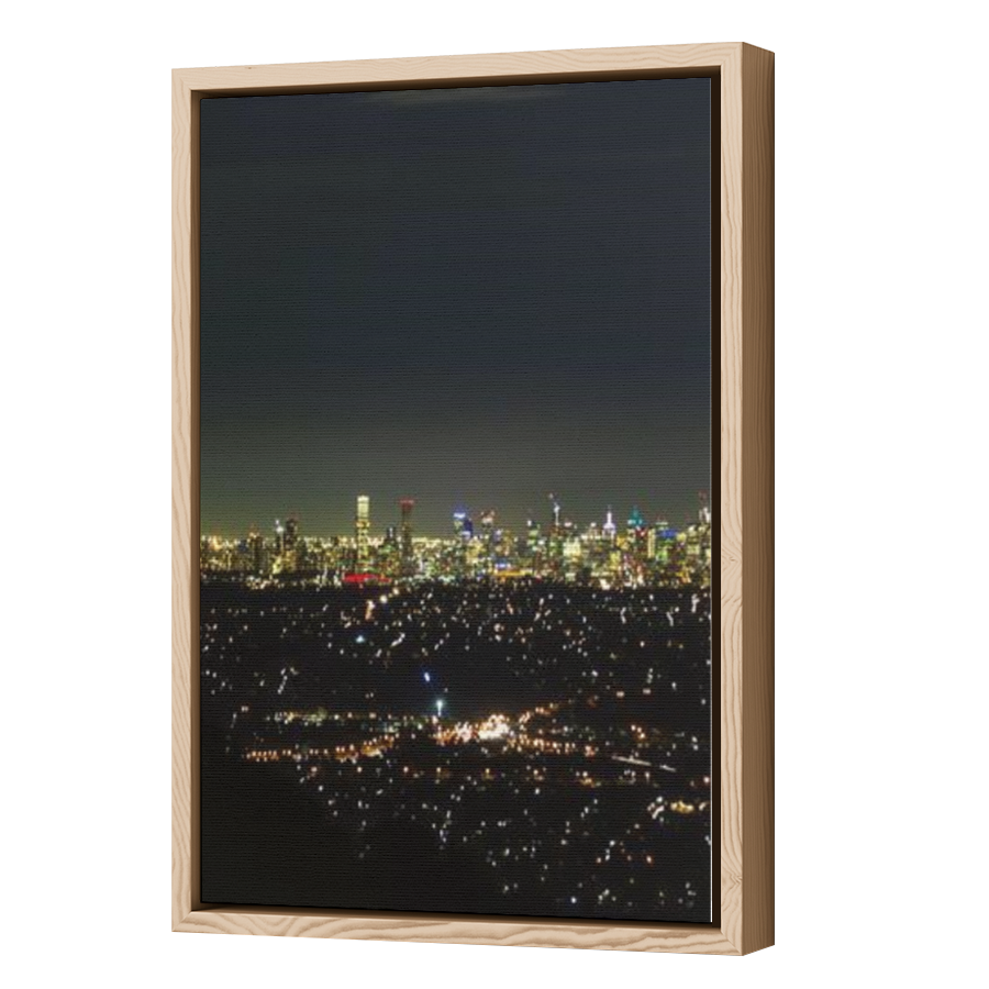 Thumbnail for Canvas - Wood Grain Floating Frame