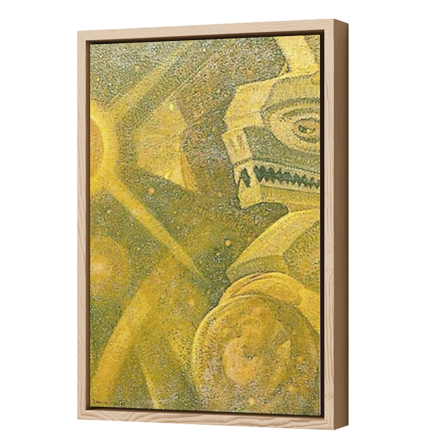 Thumbnail for Canvas - Wood Grain Floating Frame