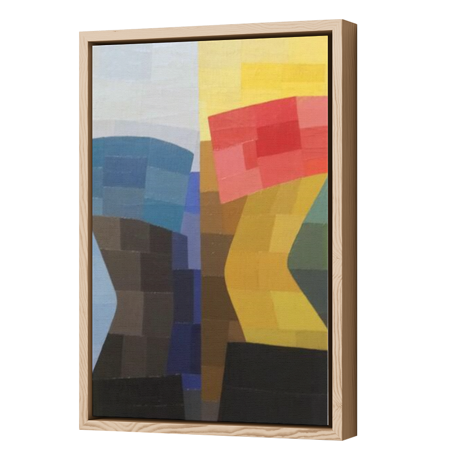 Thumbnail for Canvas - Wood Grain Floating Frame