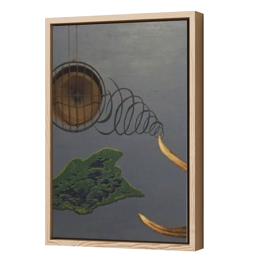 Thumbnail for Canvas - Wood Grain Floating Frame