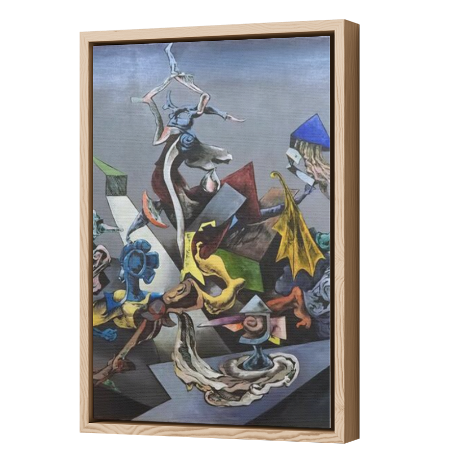 Thumbnail for Canvas - Wood Grain Floating Frame