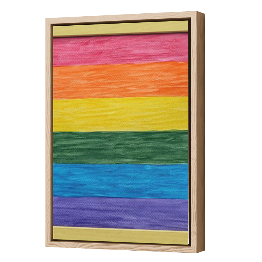 Thumbnail for Canvas - Wood Grain Floating Frame
