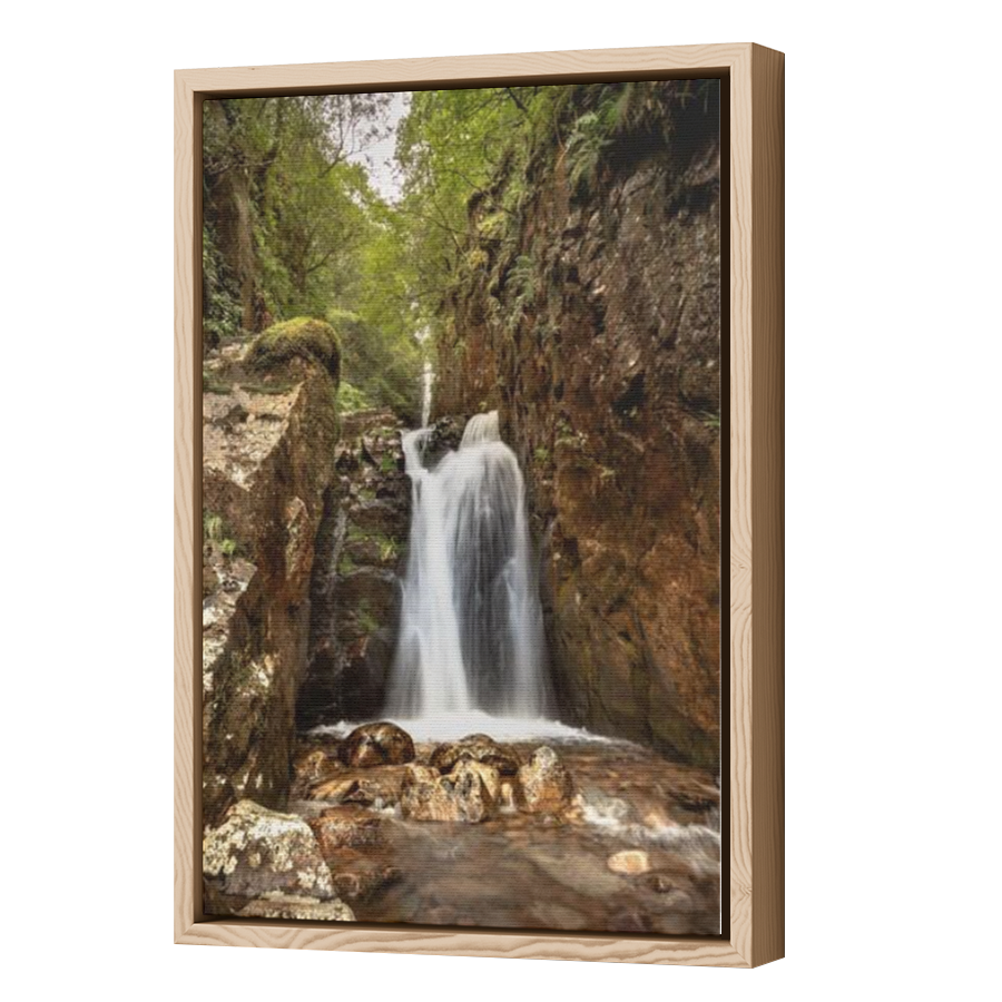 Thumbnail for Canvas - Wood Grain Floating Frame