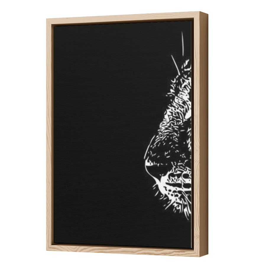 Thumbnail for Canvas - Wood Grain Floating Frame