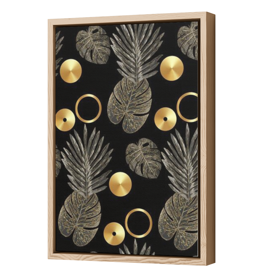 Thumbnail for Canvas - Wood Grain Floating Frame