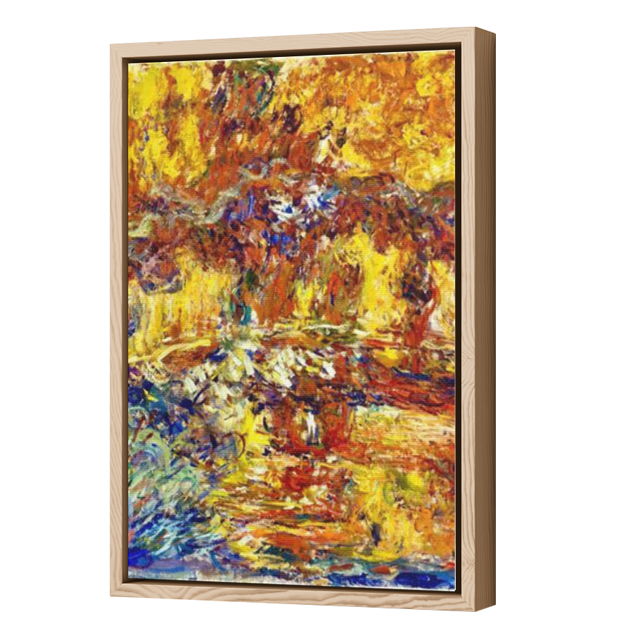 Thumbnail for Canvas - Wood Grain Floating Frame