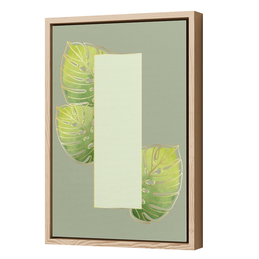 Thumbnail for Canvas - Wood Grain Floating Frame