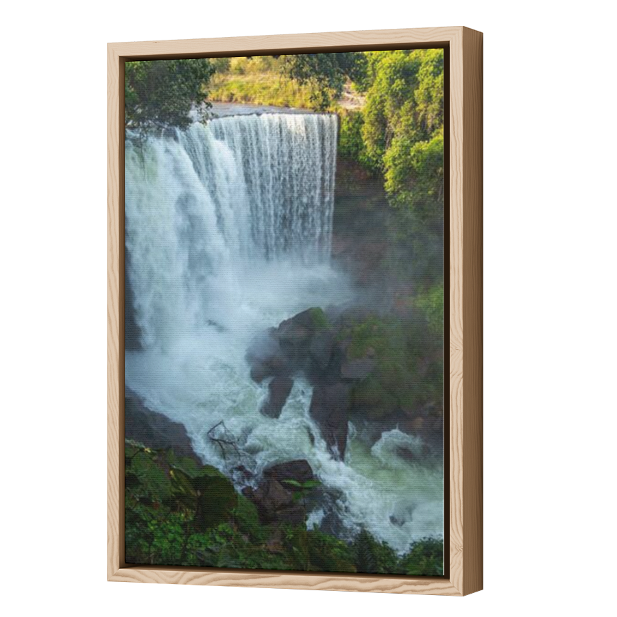 Thumbnail for Canvas - Wood Grain Floating Frame