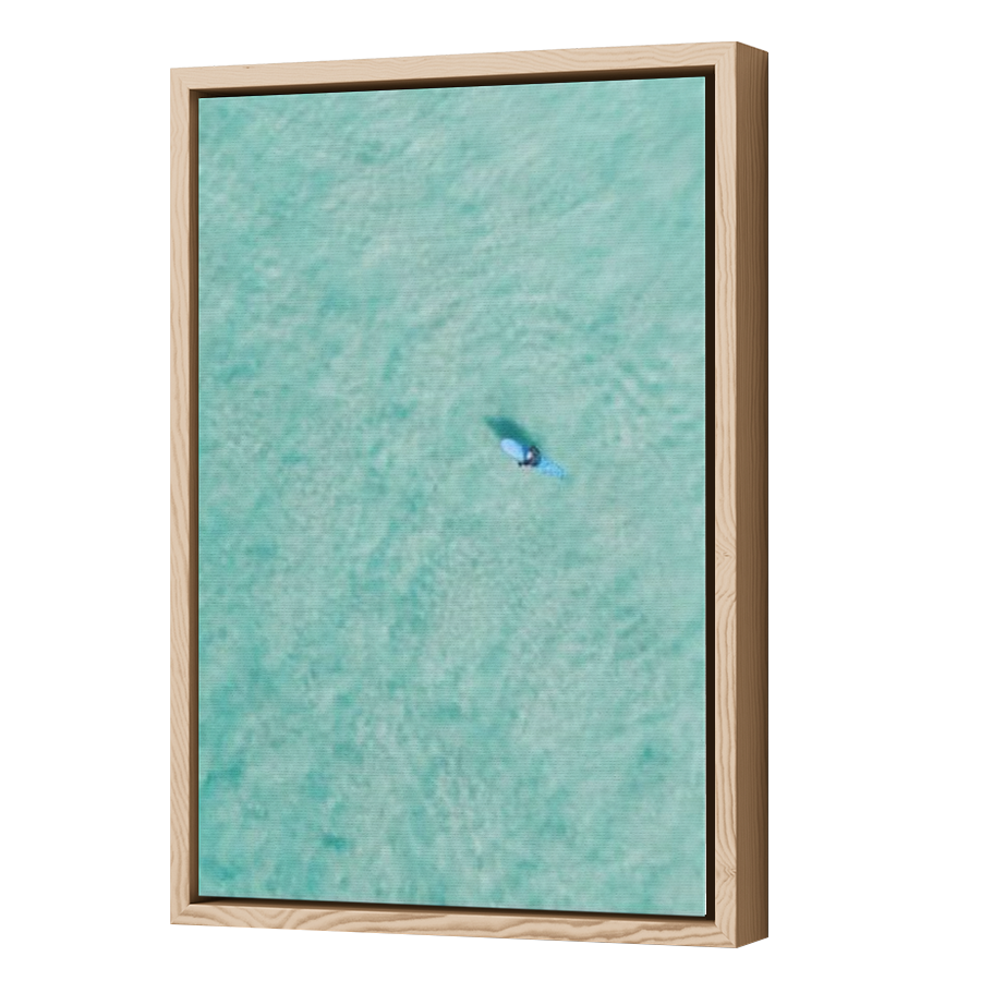Thumbnail for Canvas - Wood Grain Floating Frame
