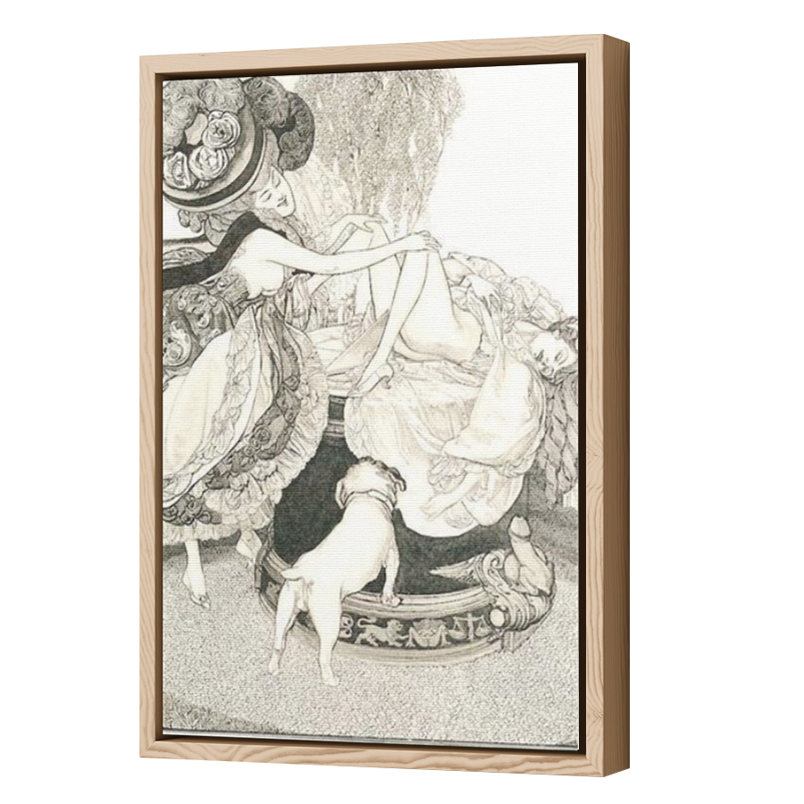 Thumbnail for Canvas - Wood Grain Floating Frame