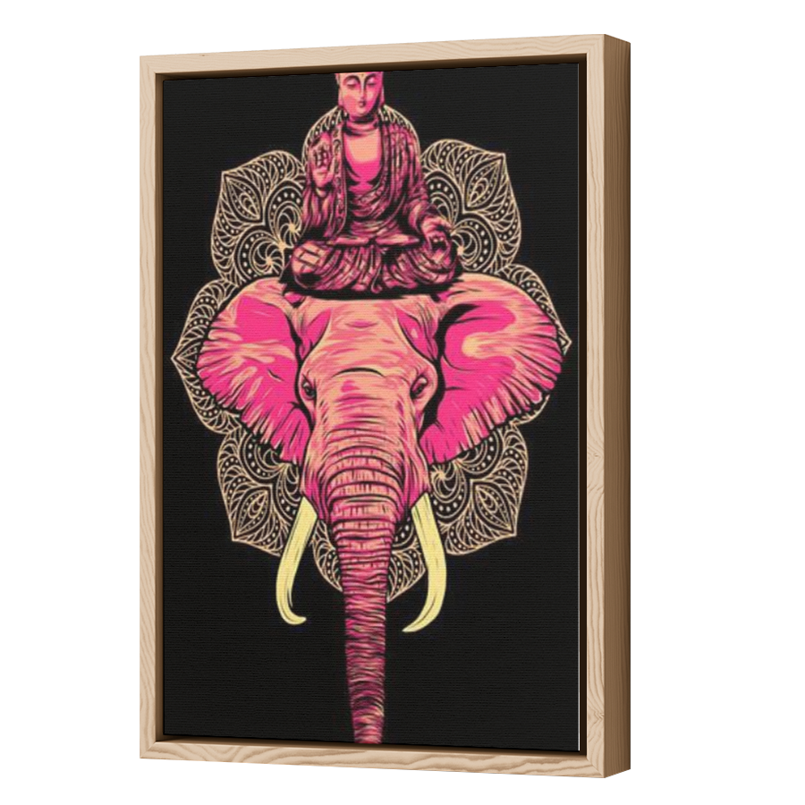 Thumbnail for Canvas - Wood Grain Floating Frame