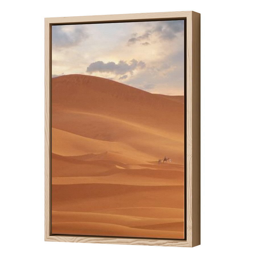 Thumbnail for Canvas - Wood Grain Floating Frame