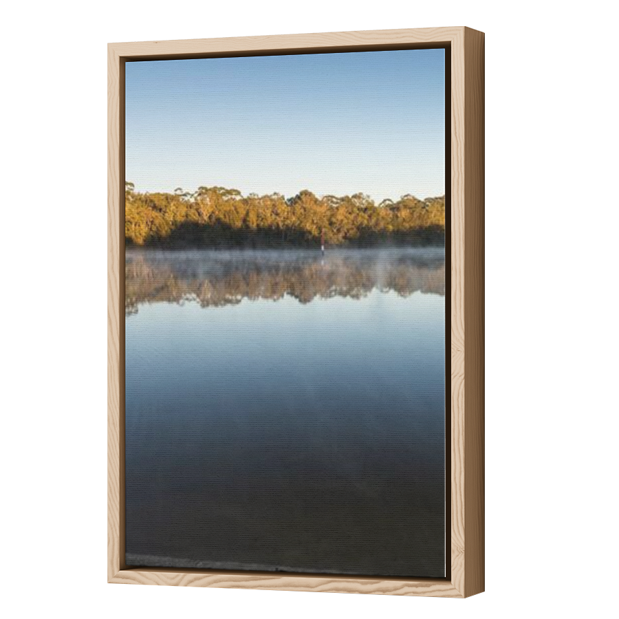 Thumbnail for Canvas - Wood Grain Floating Frame